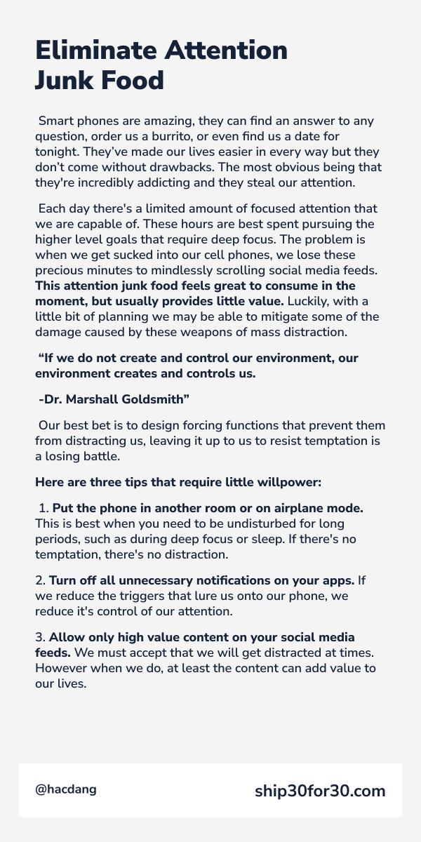 hacdang's tweet photo. I have a problem. I'm addicted to my phone. I need to either go to rehab or employ these 3 tips below. https://t.co/dUJCbqseFa