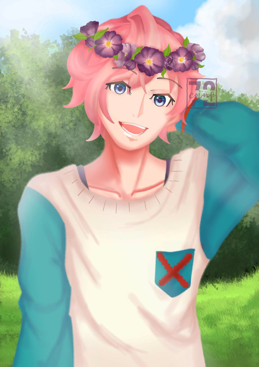 72coins's tweet photo. i drew muku for an art trade with @crystalramune ueueue 🥺✨💕 https://t.co/EobjlLACDd
