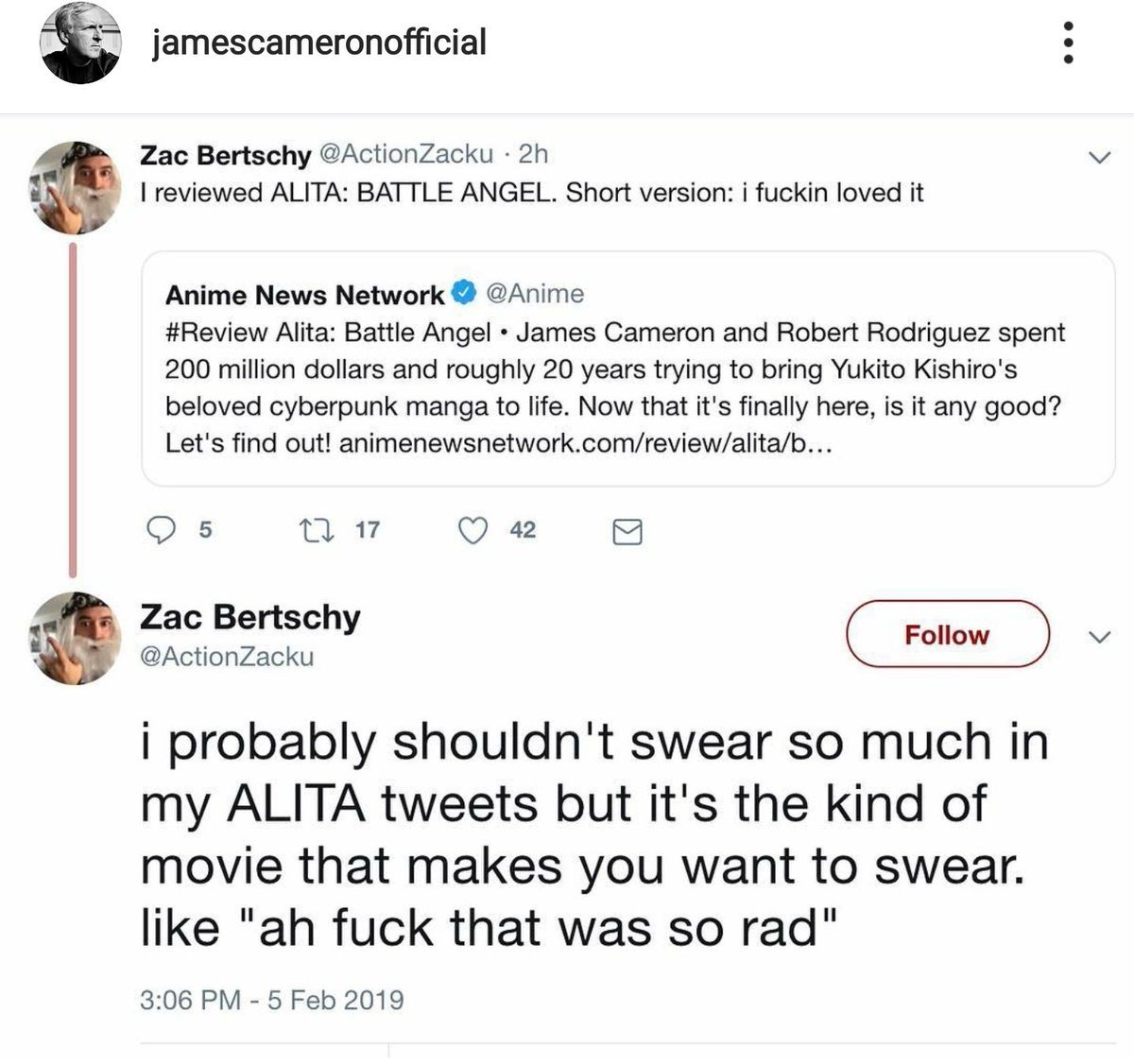 war_pec's tweet image. They are proud of their work. #AlitaArmy