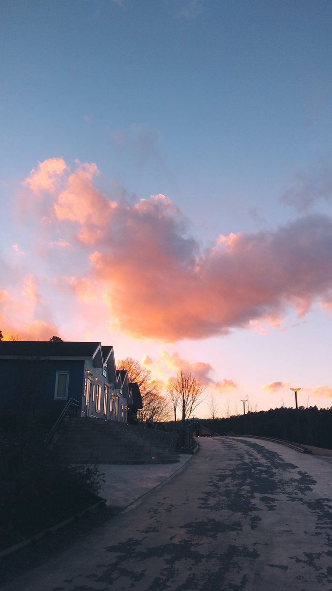 ここ数年でナンバーワン綺麗な写真撮れた気がする 夕焼け空 ミリタリーぬ低浮上のイラスト