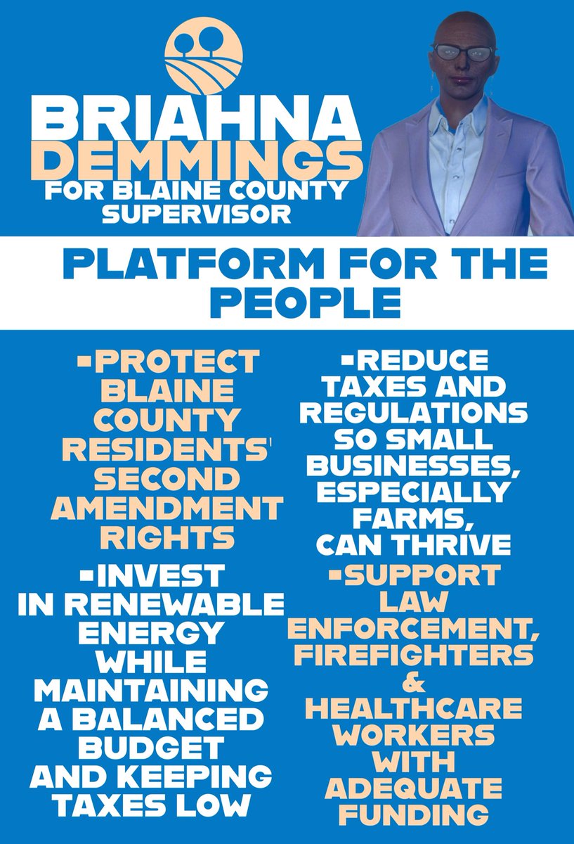 briahnademmings's tweet photo. I’m running on a PLATFORM FOR THE PEOPLE. There’s only one candidate in this race you can trust to fight for every resident of Blaine County. 🇺🇸🇺🇸🇺🇸 https://t.co/waWn8Ap5tN