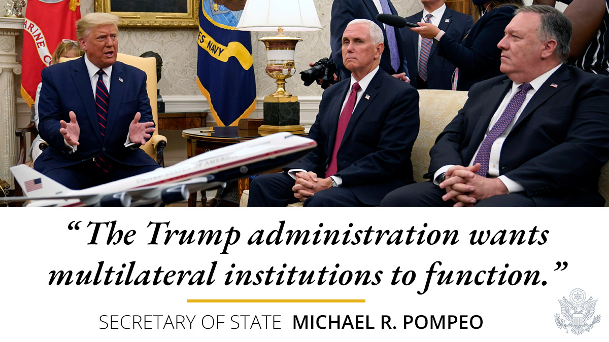 America First doesn’t mean America alone. The Trump Administration has pushed groundbreaking reforms at multilateral institutions and forged alliances to meet the threats of our time. #RealResults #EffectiveMultilateralism
