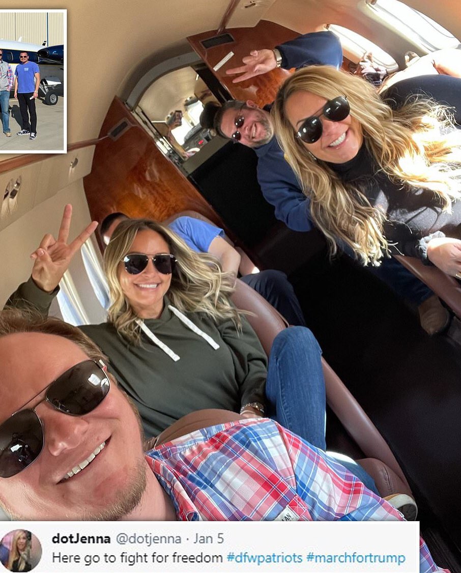 ANYONE FIND FOOTAGE OR PICS OF HER INSIDE THE CAPITOL?Jenna Ryan, realestate broker- Frisco, TexasRyan later tweeted about the chaos, proudly admitting she 'stormed' the Capitol with a mob of fellow Trump loyalistsThx  @TMatthews122  https://www.dailymail.co.uk/news/article-9125701/Texas-real-estate-broker-took-private-jet-join-Trump-supporters-DC-rally.html