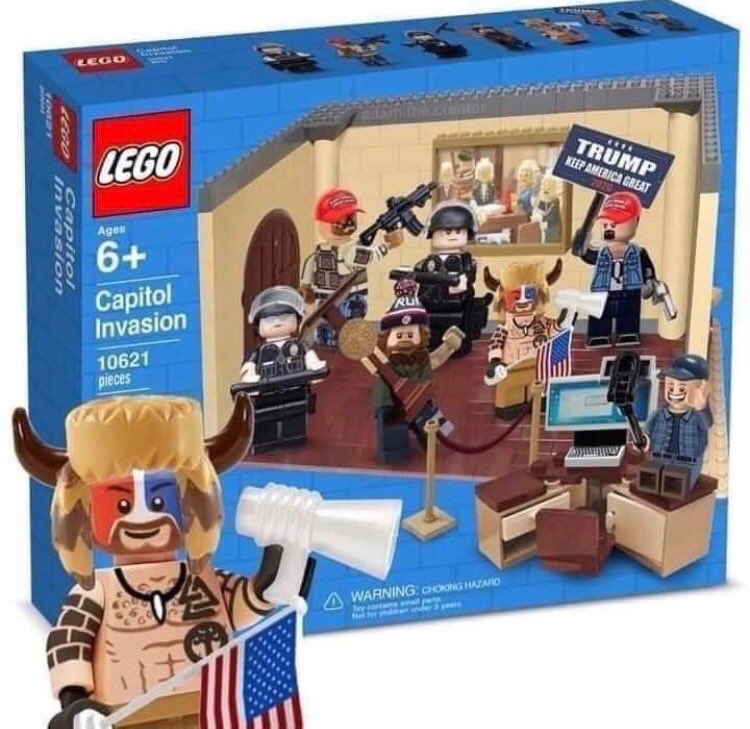 risacake's tweet photo. #CapitolRiots #Lego #fake #WeAreTrump #GoodbyeTwitter #superspreaderevent #JakeAngeli #proTrumpMob #riots #Capitol #CapitolRiotsLego #capitolbreach #lecterngang #ImpeachTrumpNow https://t.co/laA5vaSUeX