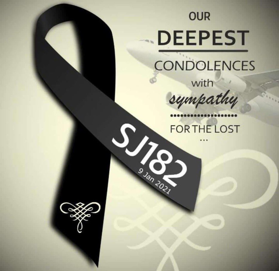 Jjkbros's tweet photo. tw // plane crash

sending my prayers to all the passengers and crews. May your soul rest in peace. Deepest condolences to their family. #SJ182 https://t.co/juBk2QM7qq