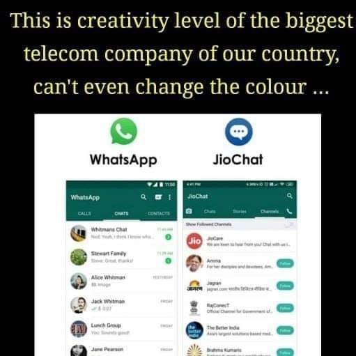 cyrilsumit's tweet photo. Switch to #SignalApp
If u r disagreeing #WhatsAppPrivacyPolicy
But don't switch to #jiochat
It is just like #babaramdev which will turn out 2 b #chinese chasni in the name of #swadeshi as #patanjali honey
Read this
https://t.co/javDY0UBHq
@signalapp #WhatsApp #Telegram #Signal https://t.co/3Ovz76snUB