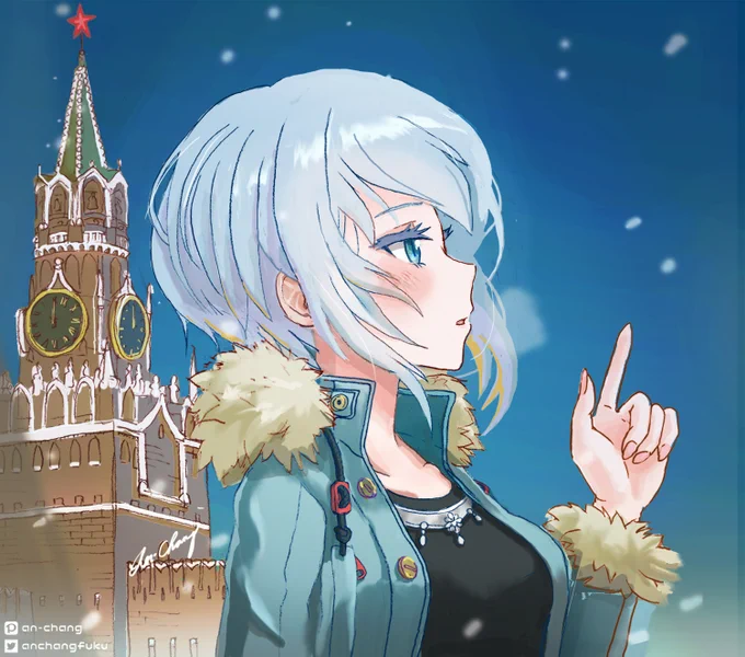 しろくまランドで嬉しそうなニーナ❄️
#アリスギアお絵かき 