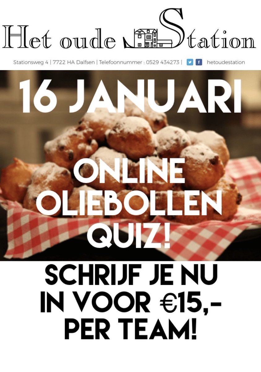 hetoudestation's tweet photo. Schrijf je team (Max 4 personen) vanaf nu in via contact@hetoudestation.nl https://t.co/nBcbpWp5Bb