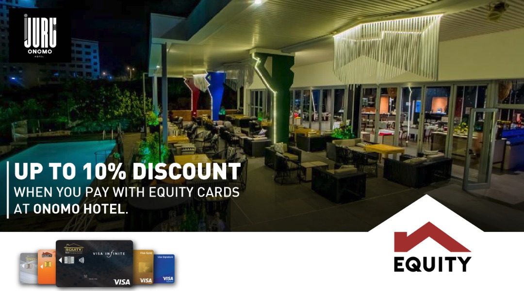 RwEquityBank's tweet photo. Did you know?
You can now pay for food and accommodation from Onomo Hotel using your Equity Visa cards and get a 10% discount! Don't miss out on this amazing offer!!
#GetDiscountWithEquityCards
@ONOMOKIGALI https://t.co/dHKwQgsNud