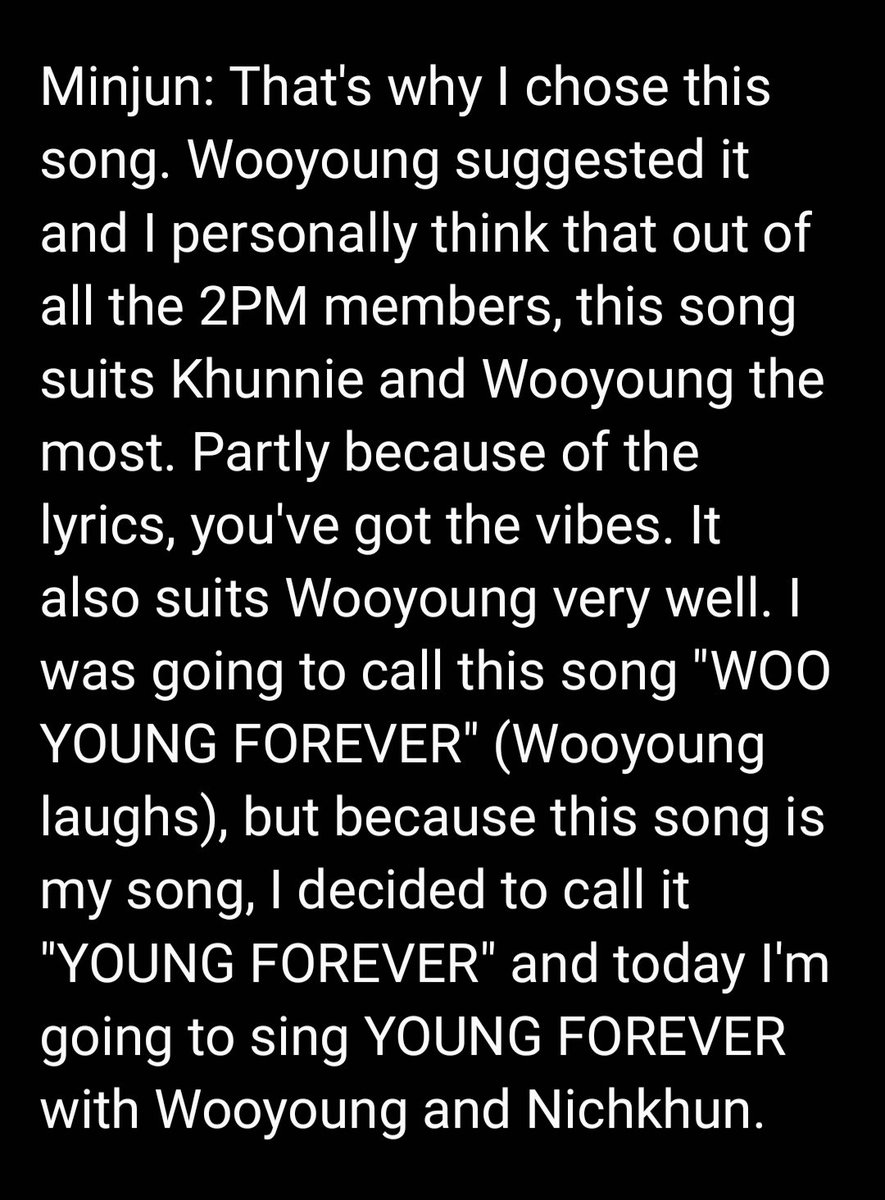 Next, they perfomed Young Forever but I couldn't find any videos posted that day, sorry. Her's the introduction for the song. #준케이  #Jun_K  #ジュンケイ   #NICHKHUN  #닉쿤  #ニックン  #นิชคุณ  #尼坤  #우영  #장우영  #ウヨン  #Wooyoung  #JangWooyoung