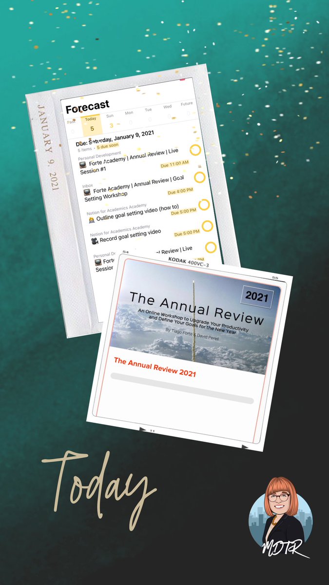 monicarysavy's tweet photo. Today I get to spend time working on my #NotionForAcademics course with @RS_Michalak & reflecting on 2021 with @fortelabs, @david_perell, & @will_mannon!
My schedule? Totally full & I’m very grateful.
P.S. looks like enrollment is still open! See https://t.co/jQTJDTdhwU https://t.co/sro2trlQ1N