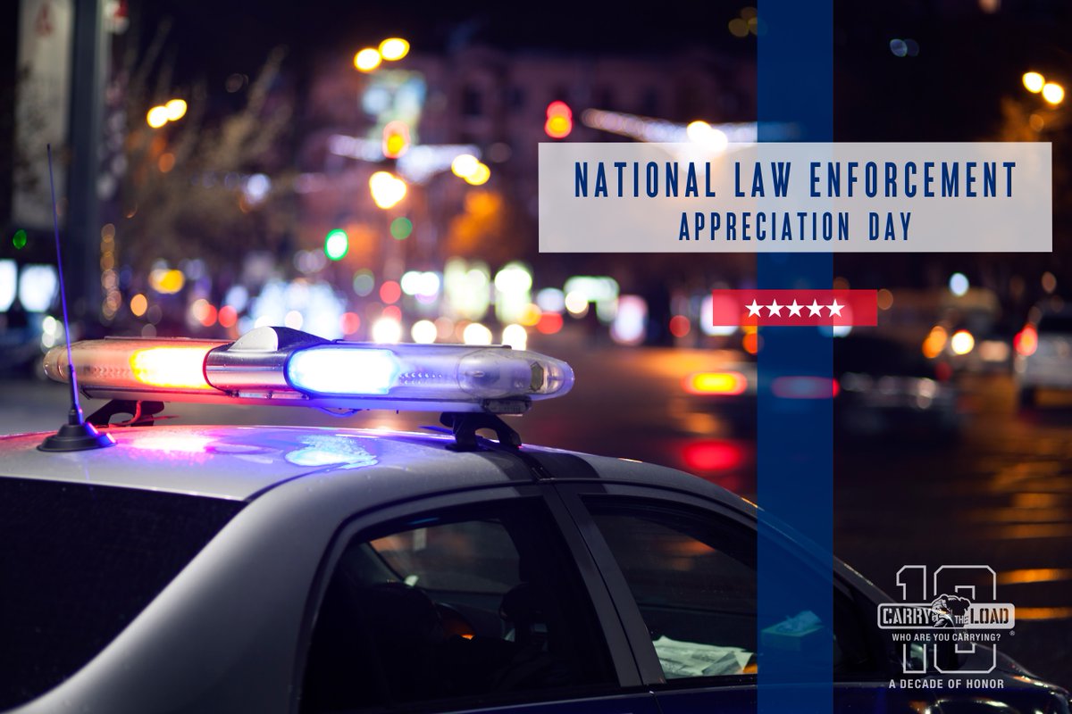 Our nation's law enforcement put their lives on the line every shift to protect their communities.  Today, and everyday, we say Thank You for holding the line.  Share the name and story of the law enforcement officers you carry.  #WhoAreYouCarrying #CarryTheLoad