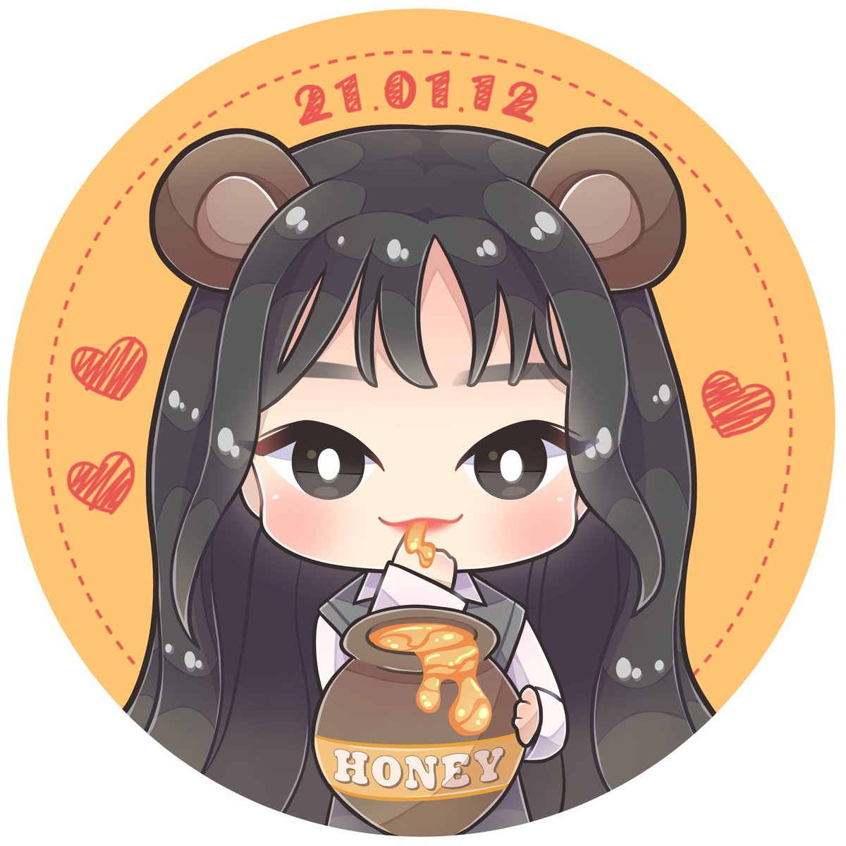 favoahra's tweet photo. お誕生日企画のステッカーイラストです！
可愛く作って頂き感謝🙏✨

#HAPPY_SUGYEONG_DAY 
#HAPPY_SAEBOM_DAY
#수경이의_겨울을_사랑해
#킹세영_탄신일 
#페이버릿 🧡💚 https://t.co/8JcBWK9UP6