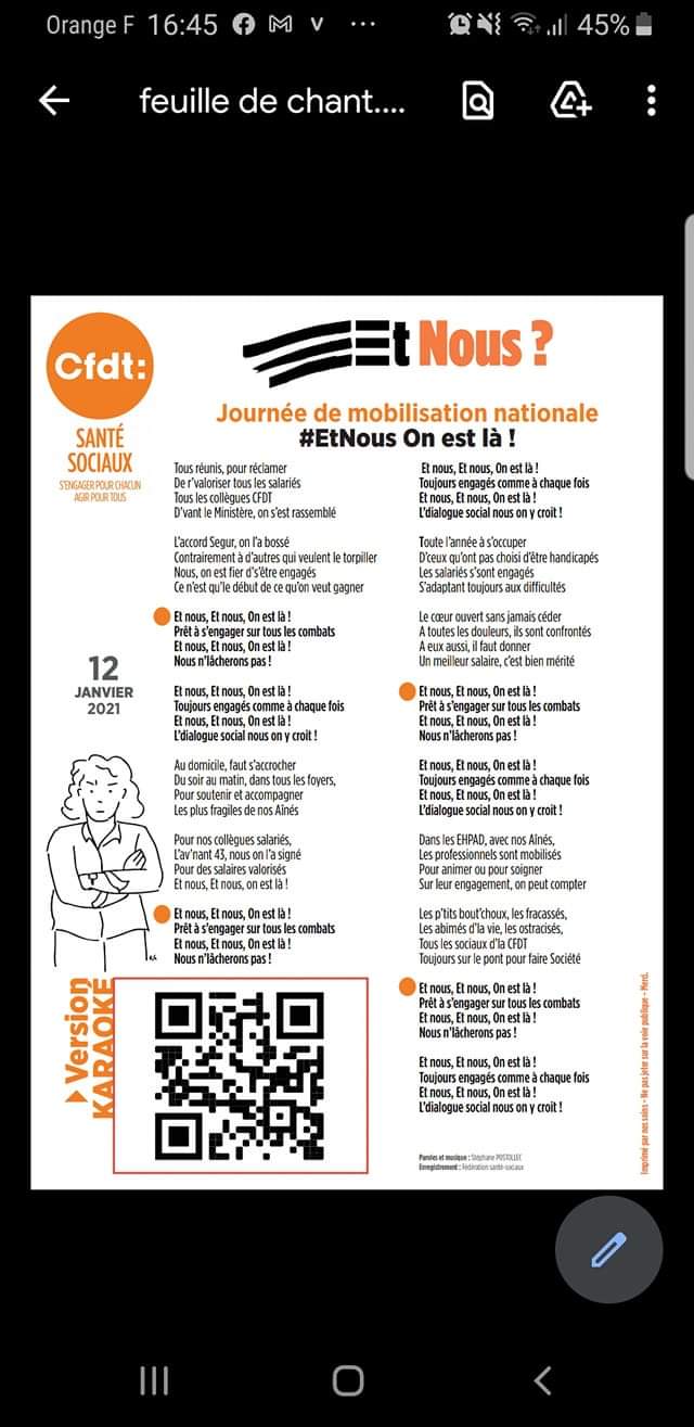Cfdt Sante Sociaux 49 Rdv 12 Janvier Paris Etnous Paris Cfdt Medicosocial Mad Cfdt Sante Sociaux 49 Rdv 12 Janvier Paris Etnous Paris Cfdt Medicosocial Mad