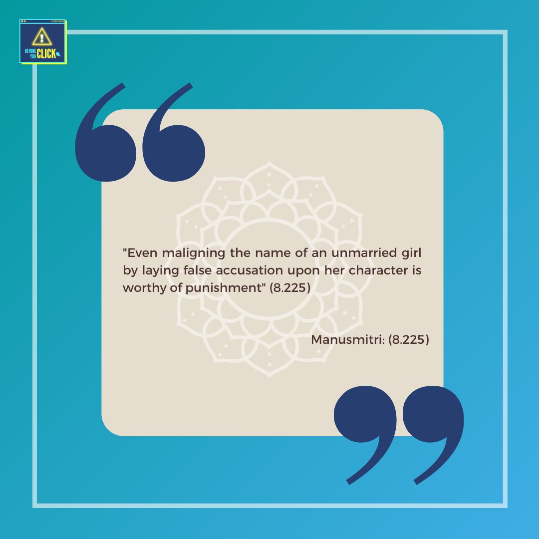 beforeyouclick_'s tweet photo. Good evening everyone ! π₯³β¨
Did you guys know that Hinduism also has their own way on how to interpret Sexual Cyber Assault? π±π€©
#BeforeYouClick #OnlineScams #SPEAKYOURMIND #CyberAwarness #Advocacy #CyberCrime https://t.co/JDIH4sT6cE