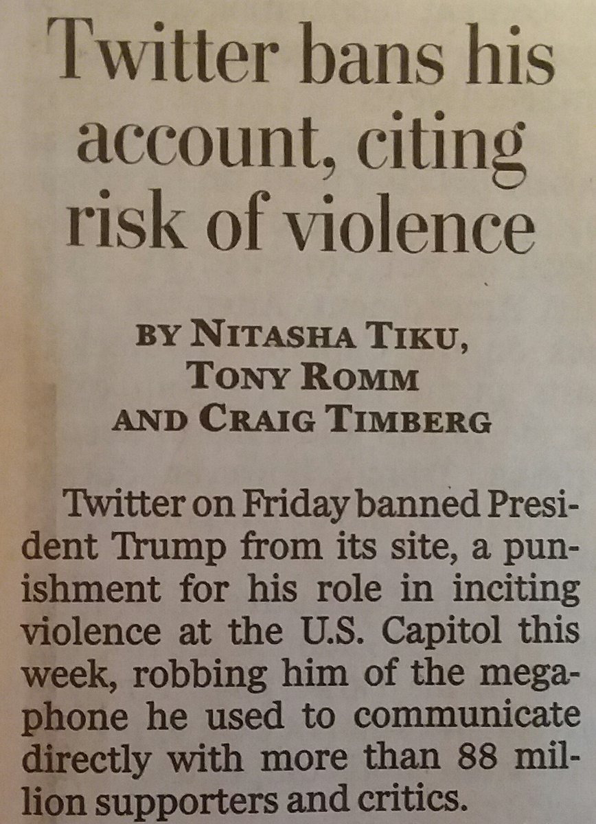  #Distraction2020  #TwitterBan  #DemocracyDiesInDarkness