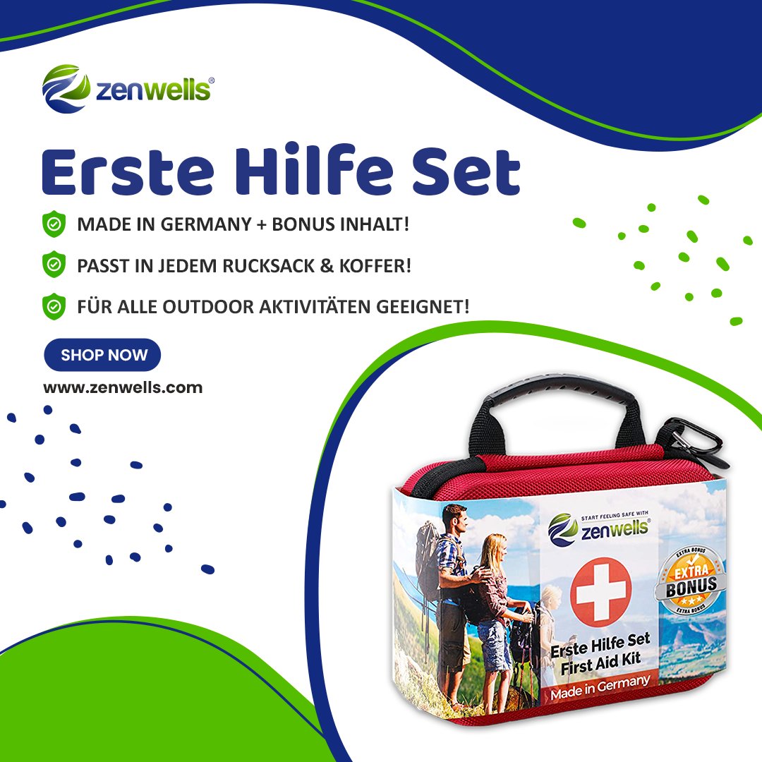 Kaufen Sie jetzt ein Erste-Hilfe-Set für Ihre Sicherheit.

✅ PASST IN JEDEM RUCKSACK &amp; KOFFER!

Shop now: amzn.to/35tboM0

#medkit #zenwells #ZenwellsErsteHilfeSet #Zenwellsfirstaidkit #ZenwellsErsteHilfe
