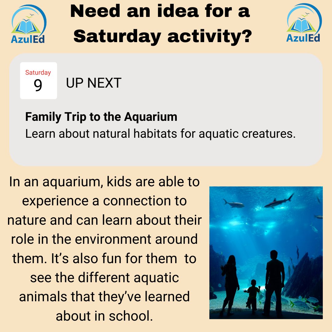 Studies have shown aquariums play a vital role in educating the public on the importance of conservation of natural habitats for aquatic creatures! Check out and support your local aquarium! #saturdayactivity #familytime #learningtime #azuled