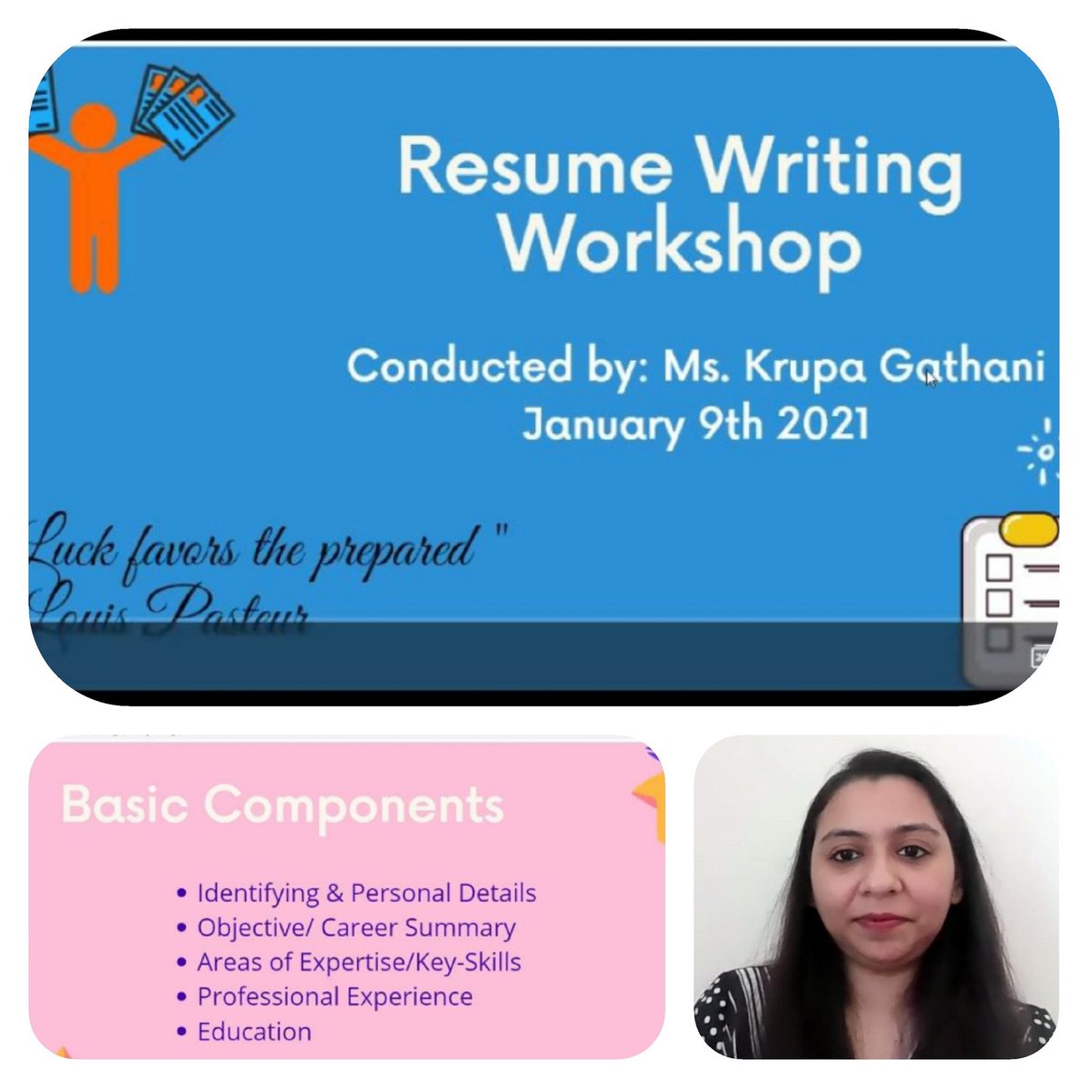 liferarians's tweet photo. Wonderful PD session for Liferarians..
How to write our CV by Krupa Gathani.
#Liferarians
#LiferariansFollowLiferarians
#LiferarianPD
#Librarymatters
#transformlibraries
#IBlibrarians
#NCERT
#cvwriting
@le_kru https://t.co/MNWP0Y5Q34