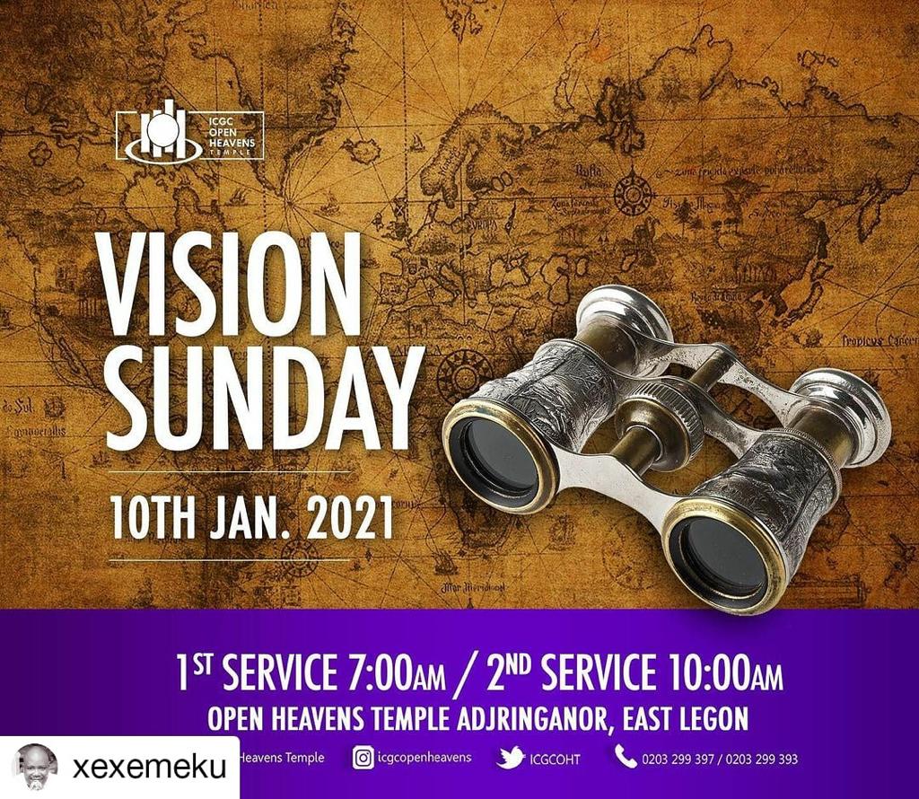 #Repost <a href="/xexemeku/">Eric Xexemeku</a>
• • • • • •
Join us for our VISION SUNDAY.  #Fruitfulness #VisionSunday #OHTSundays #WeAreICGC