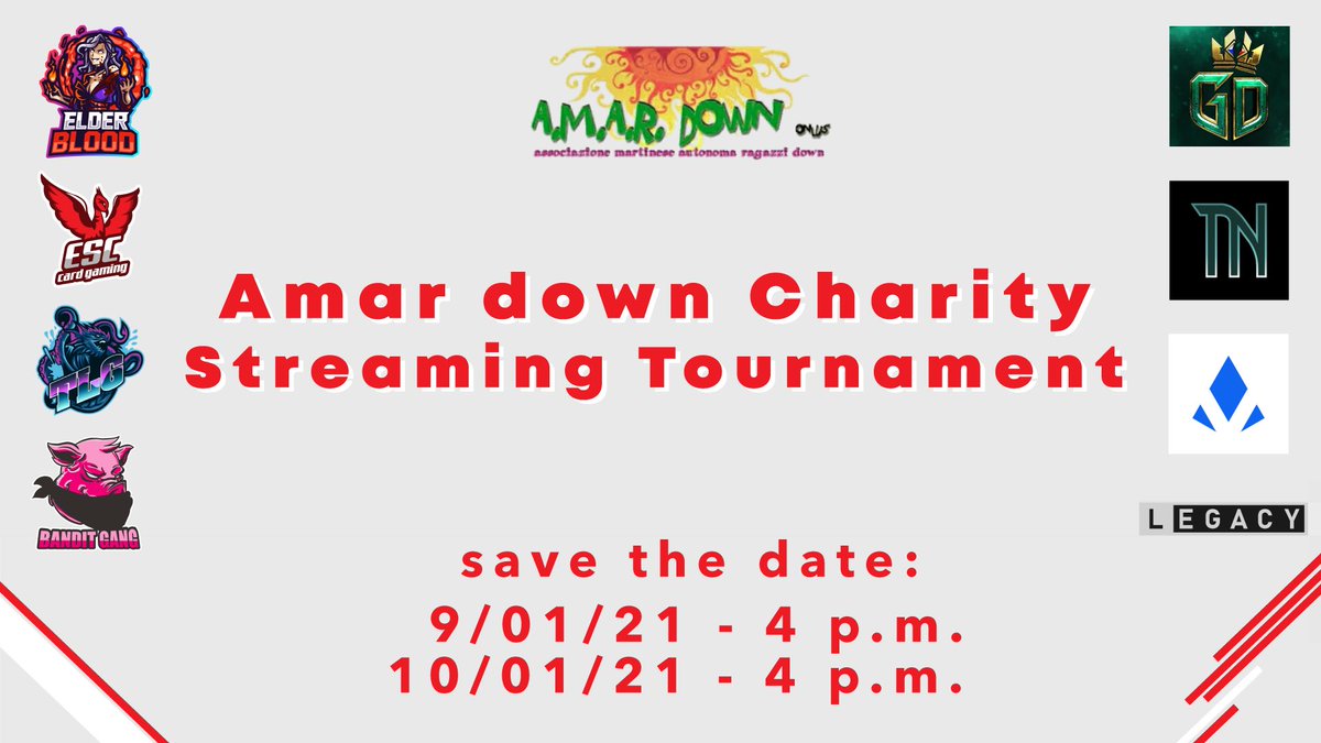 EscCardGaming's tweet photo. ESC Card Gaming presents Amar Down Charity Tournament!
8 Pro Players from the main #gwent teams to support the research of nutraceuticals for Down syndrome! Follow the tournament today Saturday 9th and Sunday 10th at 16:00 CET here: https://t.co/2UQDVu8S0I in Full ENG! https://t.co/1xr6gNRFTG