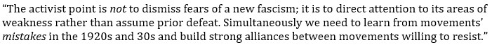 This does not ofc mean that we aren’t still looking at capitalism, racism and patriarchy, under Biden as under Trump. It means that if we want to go beyond Biden or Trump & beyond those systems we have to see the provisional nature of either coalition, and their weaknesses. /8