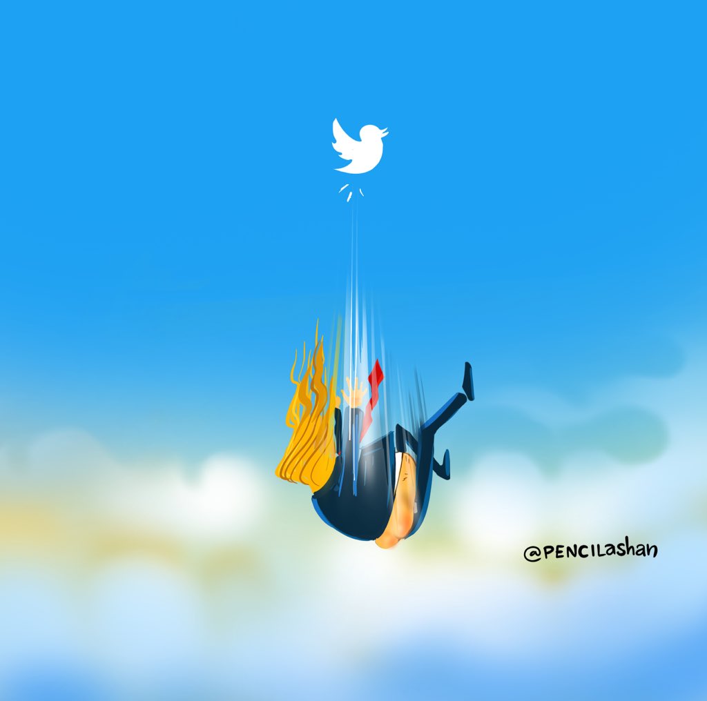 pencilashan's tweet photo. Twitter permanently suspends Donald Trump
#twitter #donaldtrump #trump #trumpcartoons https://t.co/AVU9Rc4Qqr