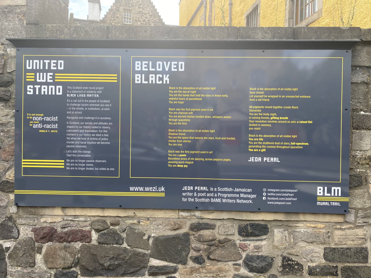 Sharonheal's tweet photo. #missingmuseums #museummemory today is from @EdinCulture in the summer; brilliant outdoor BLM poetry trail when #museums were closed #BetterTimes @MuseumsAssoc we will be back in this beautiful city! https://t.co/GZKyjZA6uv