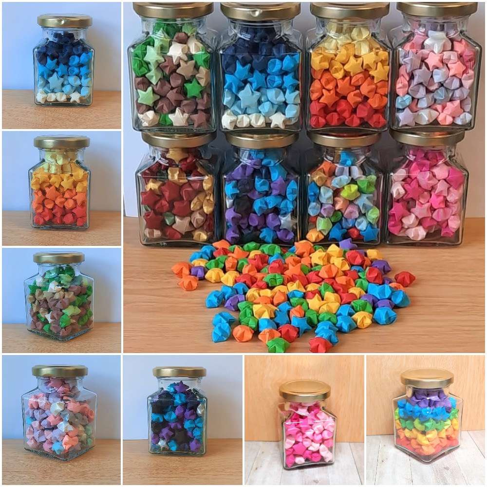 BoxOlives's tweet photo. Excited to share the latest addition to my #etsy shop: Jar Of Lucky Stars | Origami | Lucky Star | Retro | Rainbow | Gift | Wedding | Home https://t.co/XSx0QNAH1m #jarofluckystars #approx120stars #goodluckstars #specialgiftoflove #tablescatter #tabletopdecor #origamipaperstars https://t.co/G6YnqSdJd3