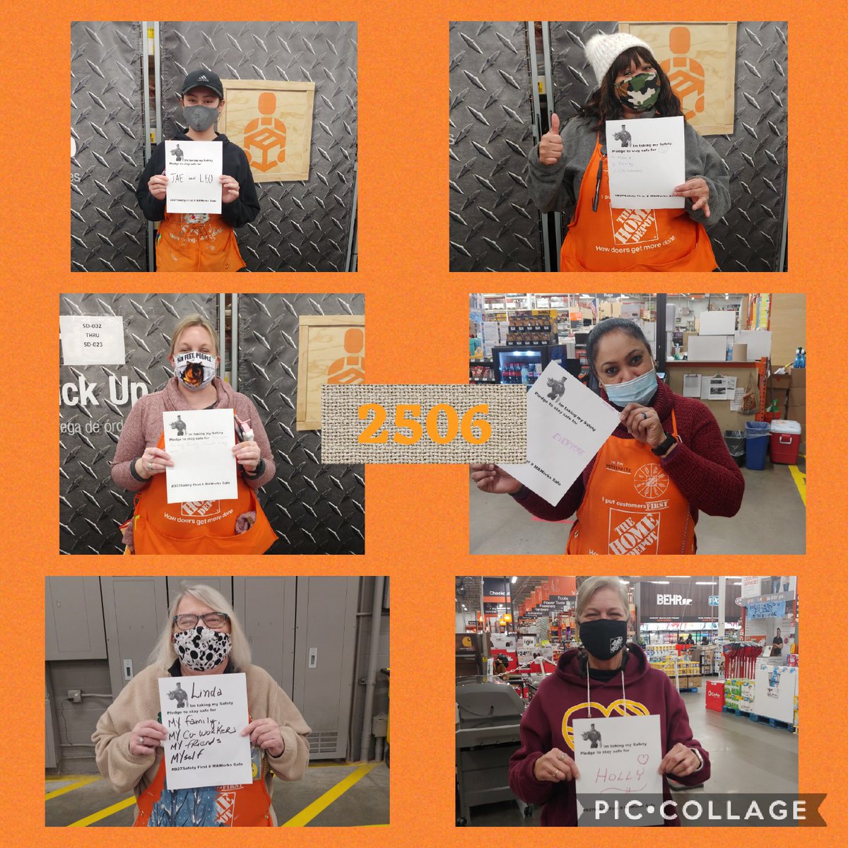 JessG2506's tweet photo. We're pledging safety in 2021 #D27SafetyFirst #MAWorksSafe
@homedepot2506 @jayc2506 @LexieFitz2506 @Rachel_HD2506 @Shelly_MASM2506 @Alexis_3323 https://t.co/PJqQEVStYk