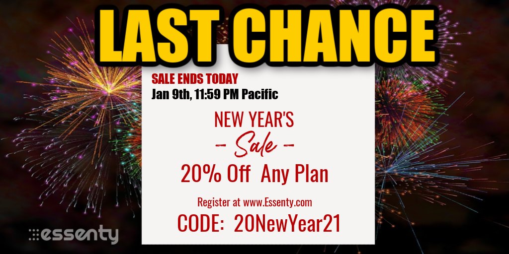 EssentyGrow's tweet photo. Last Sale for Awhile!  Only hours left.

Now is the time to discover the difference with Essenty. Questions about Essenty? Join us for REAL-TIME answers on Zoom.

Every Tuesday 6:30PM PST
Get Zoom information:

https://t.co/DgD9gyeLAP

#YoungLiving #Essenty #NewYearsSale https://t.co/XiobmIUd4Y