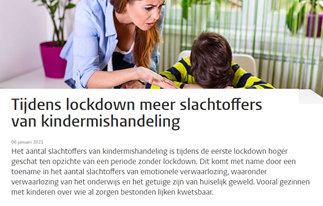Kindermishandeling tijdens de 1e lockdown. 
Download hier het volledige rapport:

universiteitleiden.nl/binaries/conte…
