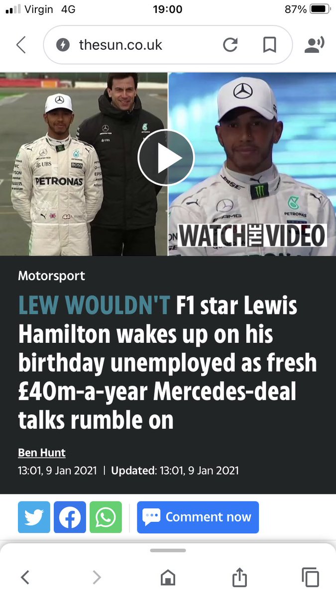 OMFG LEWIS HAMILTON WAKES UP UNEMPLOYED. LET ME GET MY TISSUES OUT FFS. ARSEHOLE OF A PAPER. https://t.co/9a0OsBsSo5