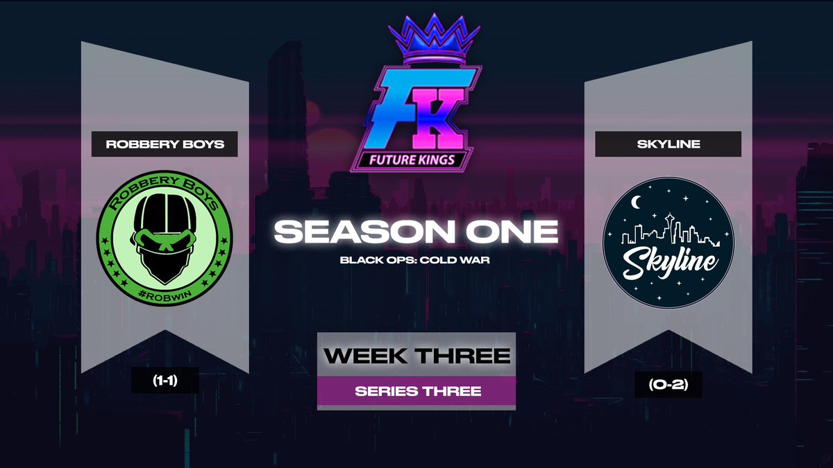 FutureKingsGG's tweet photo. Check out #FutureKings👑 Week Three match-ups!

Carnes a La Plancha and Evo Risez battle for first place at 8:00 EST.

The stream kicks off tomorrow at 5:00! https://t.co/fOpQYxnjlo