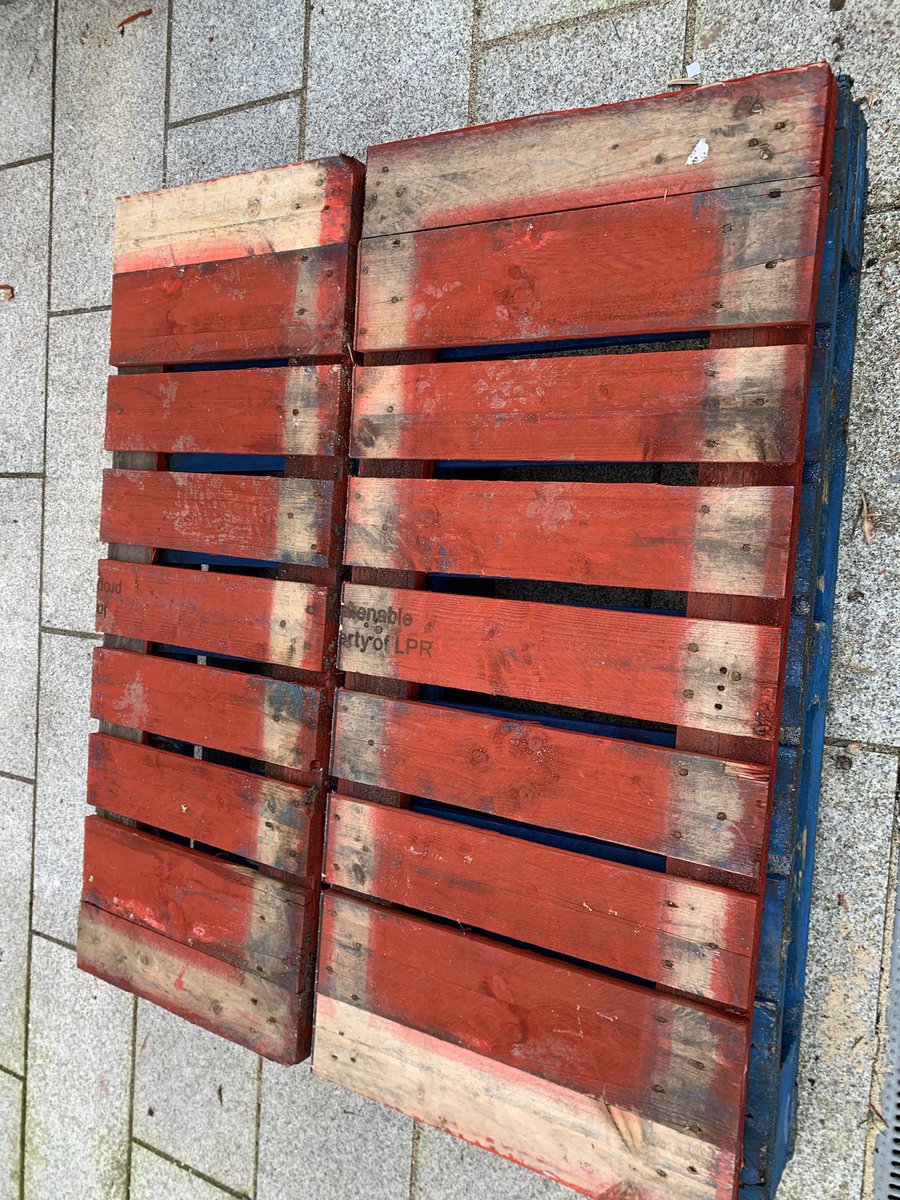 The finished project. One board 18x47 inches, one 22x47. We will have 2 paths of different widths...  This took about 3 hours. The next one should be much quicker.