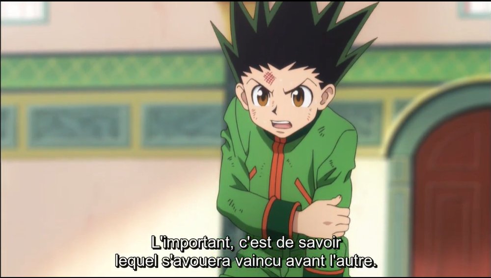 - Laisser Gon vivre et gagner le prochain duelDonc si on analyse, Hanzo avait donc tout intérêt à le laisser gagner, les autres choix possibles étant forcément moins rentables pour lui tout le monde n’ayant pas le même mentale d’acier que Gon