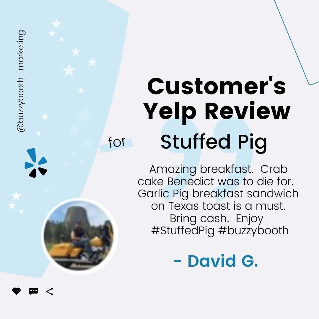 BuzzyBooth's tweet photo. Monitor the reviews your restaurant is getting with BuzzyBooth 👁️‍🗨️

#customerreviews #BuzzyBooth #yelp https://t.co/hOtbP1PRz3