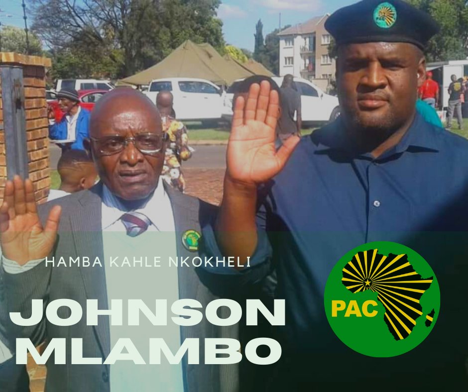 The PAC of Azania sadly announces that Comrade Johnson Phillip Mlambo (80) passed away after being admitted to hospital late last night on Friday 8 January 2021. He tested positive for COVID-19 and unfortunately passed away on Saturday morning.