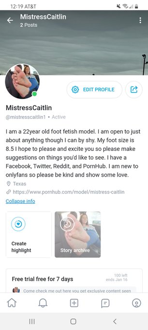 My #onlyFans is up and running now free 7 day trial to first 100 people get exclusive content not seen<a href="/tag/onlyfans"class="tags">#onlyFans</a>