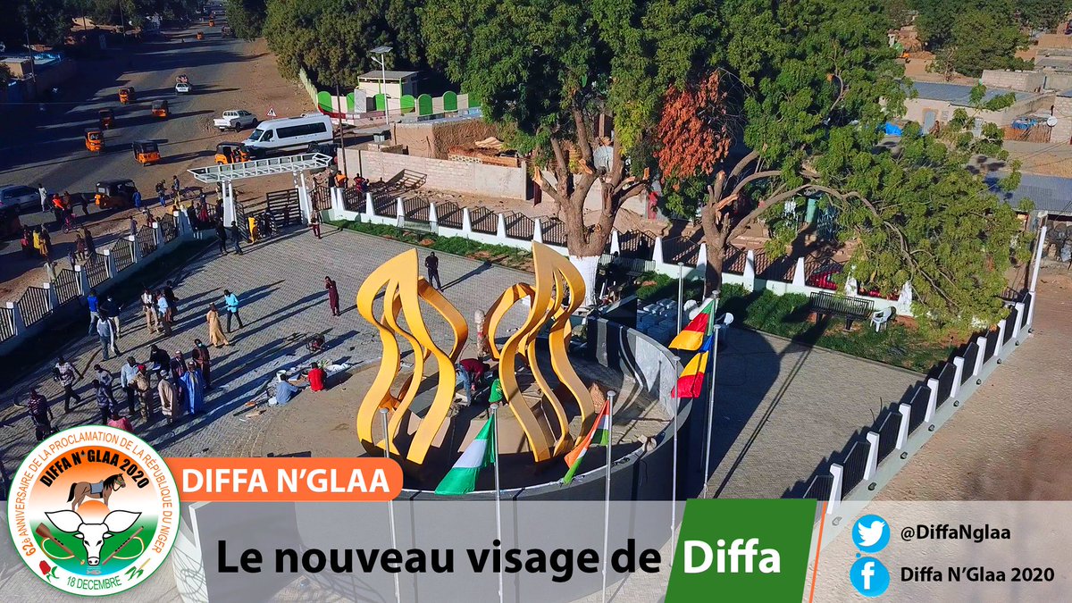 DiffaNglaa's tweet photo. #NIGER|| 
#Diffa : La symbolique place des martyrs est réceptionnée et le monument  #IQRAA, « lecture » en arabe, se rapportant au 1er verset dicté par l’archange au proph��te ( SAW) traduisant ainsi l’attachement de cette population à l’éducation 

Diffa change de visage https://t.co/PJGWXceY6j