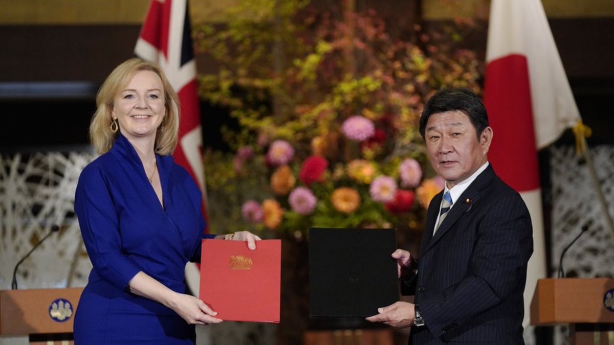 23/10/2020 - TRADE DEAL ALERTA Comprehensive Economic Partnership Agreement with Japan with whom we shared £14.7b in trade in 2019Remainers told us these deals couldn’t be done. That we’d be alone in the world. Wrong again. Trade Deal Truss leads the way /350