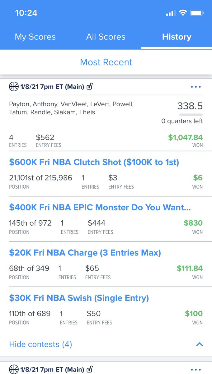 slidinginfirst's tweet photo. Woke up to some green thanks to Rotoradar. #30tolock and thanks to Sean for living #pivotlife @RotoRadarCEO @RotoRadar @RotoRadarRiemer letβs run it back π₯ https://t.co/DZ69kotZPe