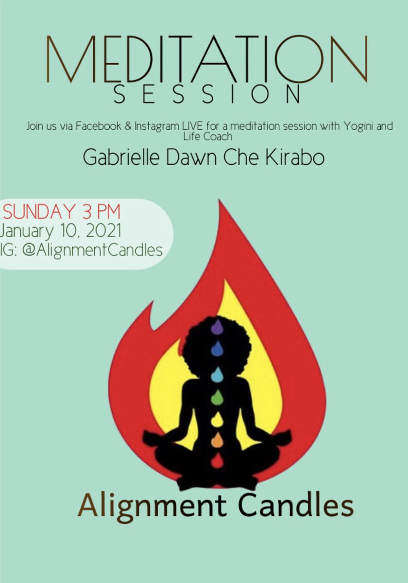 BlackSuccessINC's tweet photo. If anyone is in need or wanting to join a Guided meditation session here’s some info https://t.co/VYYXsR4rbP
