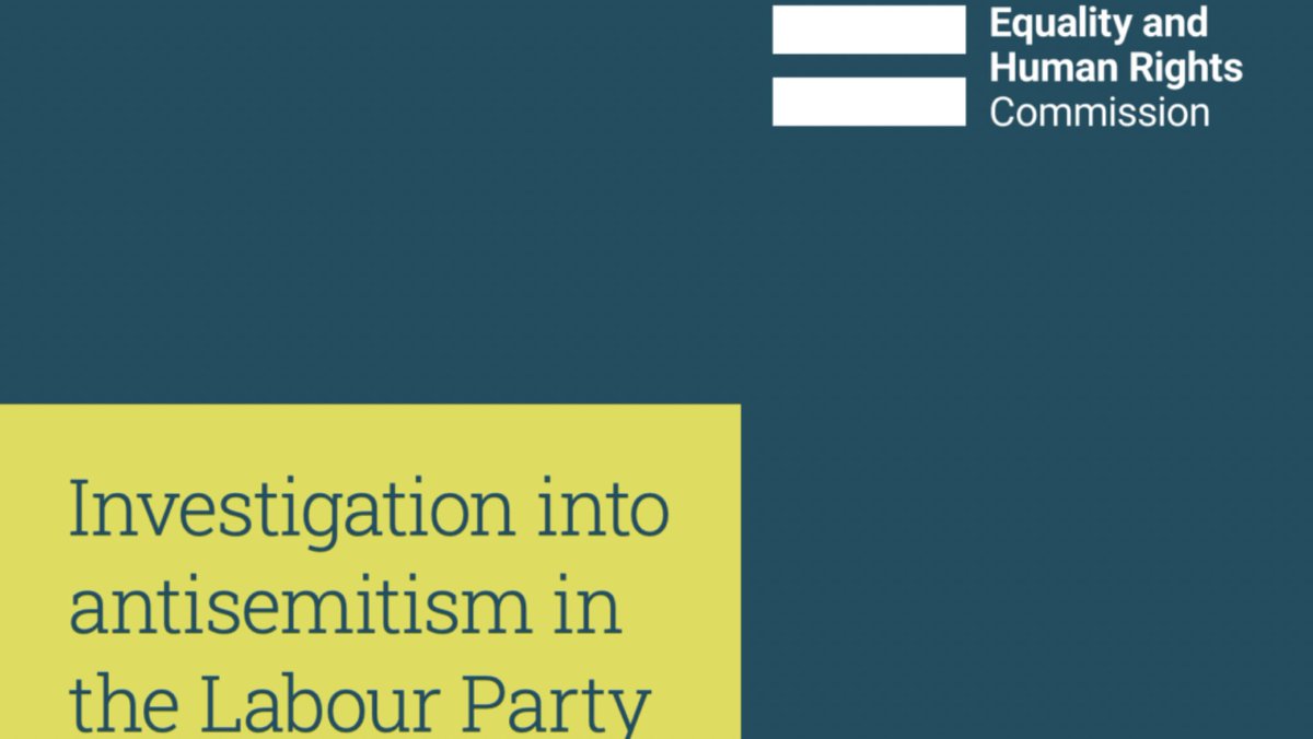 29/10/2020 - The long awaited report from the Equality & Human Rights Commission into antisemitism in the Labour Party is published Labour is bang to rights. We all knew that./351