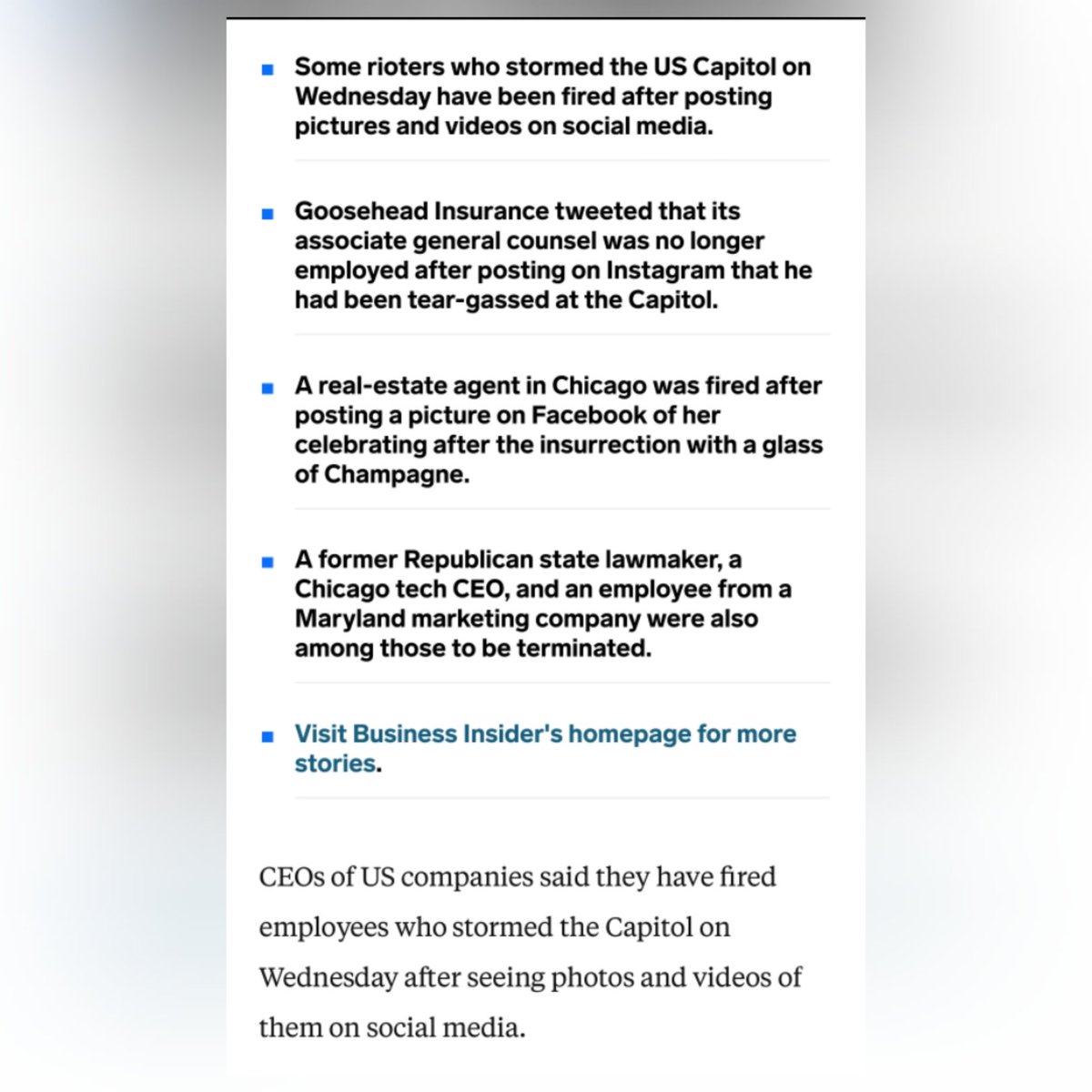 csr_foundation's tweet photo. A number of CEOs call for Trump's removal and fire rioters who participated in Thursday's violent and deadly #insurrection. #CSR #Corporatesocialresponsibility #democracy #ceoactivism #ceo #leadership https://t.co/P5t1i3VCmE