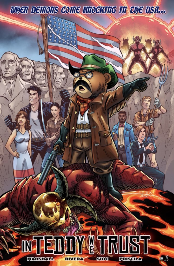 InTeddyWeTrust's tweet photo. @JamieMeWrites @iamchrisfildes We’ll be running an Indiegogo campaign later this month for IN TEDDY WE TRUST #1. If you’re a fan of action-packed anime, or talking Teddy Bears, you don’t want to miss this opportunity to grab a copy!

Pre-Register for the campaign here:
https://t.co/Y7sVYC5Aqn https://t.co/hB5iqXvcc6