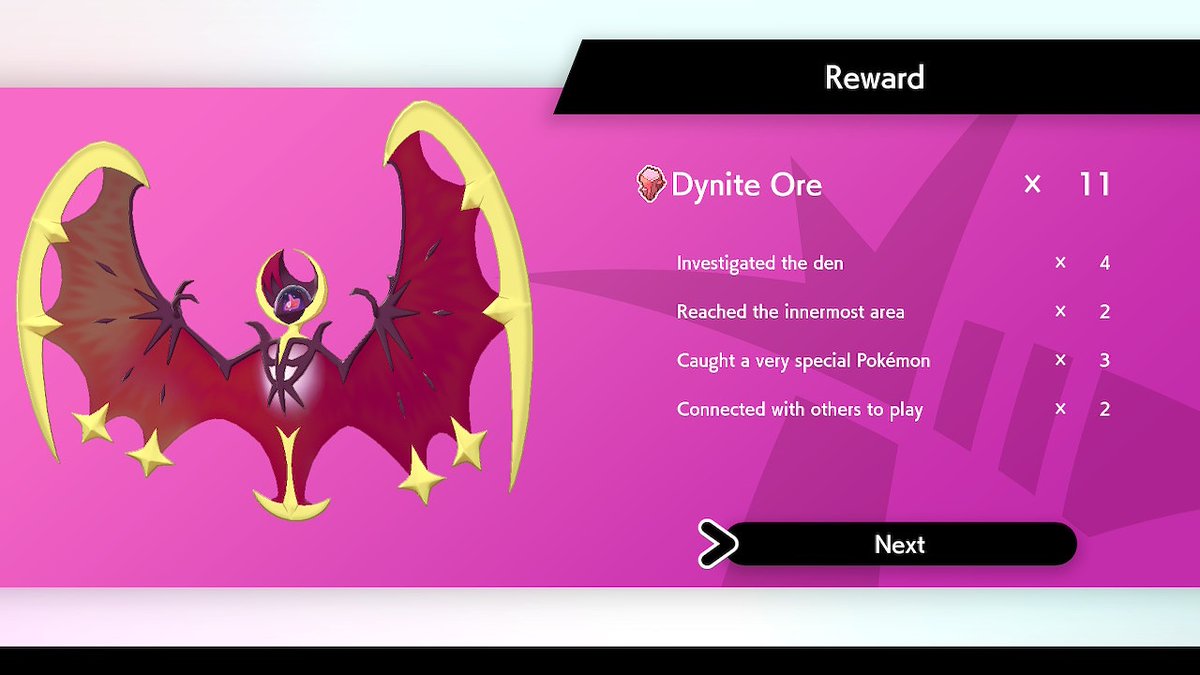 ShinyLogSwSh's tweet photo. After 96 overall raids and 74 successfully completed, shiny Lunala is mine!! 
#pokemon #shinypokemon #swordandshield #pokemonsword #NintendoSwitch #shinyhunting #shinyraidboss #dynamaxadventures https://t.co/yEaMx4NYHA