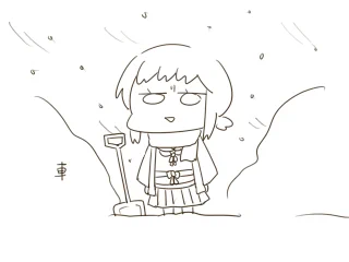 外出て今日は秒であきらめた雪かき(20cm以上はあったかも) 