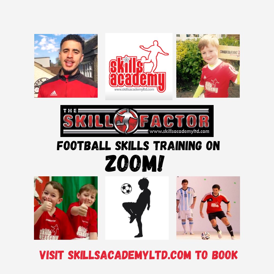 SkillsAcademy1's tweet photo. The Skills Academy is on ZOOM❗️😵
Our popular coaches are ready to deliver fun football skills classes for your child to keep them having fun & staying active while you get a break!
Visit https://t.co/GsWgRp3qwD to book 👍 https://t.co/yt6PJzIbFo