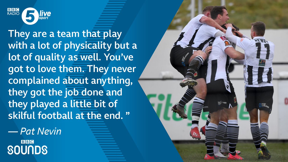 5liveSport's tweet photo. "I don't think most teams would want them in the next round!" 🗣
Chorley beat Covid-affected Derby to reach the #FACup fourth round for the first time 👏
#ChorleyFC fans, any preferences for the fourth-round draw?
Listen live 👇
📲 https://t.co/5Du5Yilmm1
#bbcfootball #CHODER https://t.co/ovTsACzSBu
